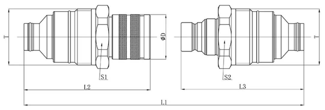 BOBCAT 4815 coupling dimensional drawing